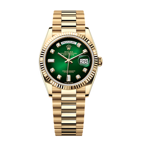 RX Day-Date 36 Yellow Gold – Green Dial