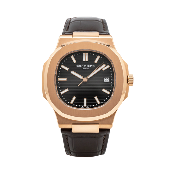 PP  Nautilus Rose Gold Black Automatic