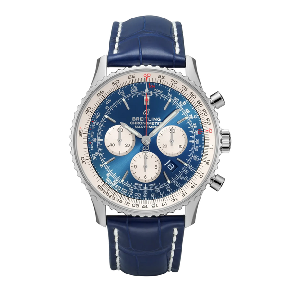 Navitimer Blue Leather